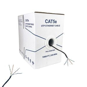 ez pull box of outdoor rated cat5e utp ethernet cable 1000 black 1