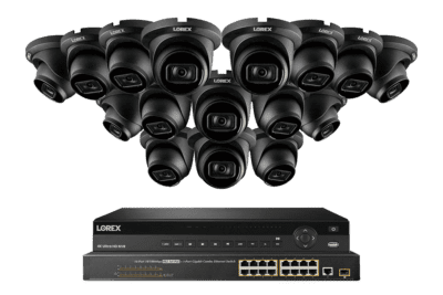 lorex elite series nvr with n3 nocturnal series ip dome cameras 4k