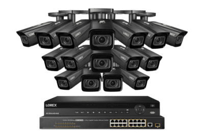 lorex elite series nvr with n4 nocturnal series ip bullet cameras 4k
