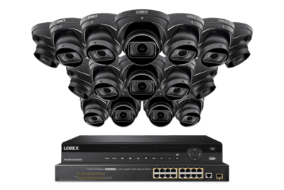 lorex elite series nvr with n4 nocturnal series ip dome cameras 4k 1