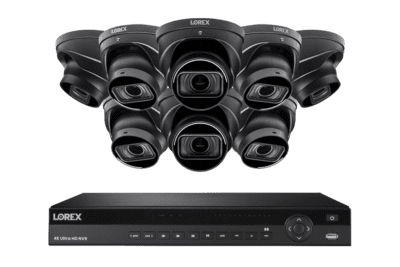 lorex elite series nvr with n4 nocturnal series ip dome cameras 4k