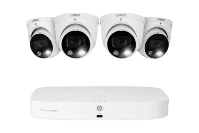 lorex fusion nvr with h13 halo series ip dome cameras 4k 16 channel 2tb 1