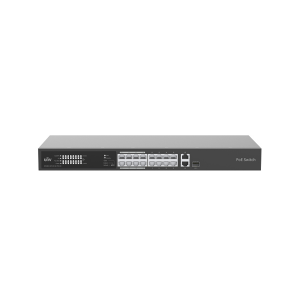 unv 16 port poe switch with surveillance extend mode and two uplink ports 1