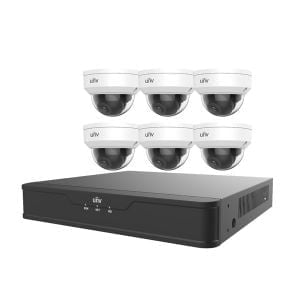 unv 6 x 4mp vandal dome ip camera 8 channel 4k nvr 2tb hdd complete video 2