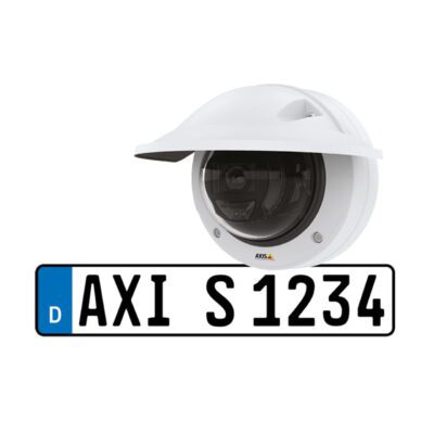 axis p3245 lve 3 2mp license plate recognition outdoor dome ip security
