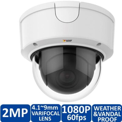 axis q3615 ve 2mp outdoor dome ip security camera 41 9mm varifocal lens