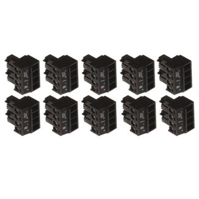 axis connector a 4 pin 381mm straight audio in out terminal blocks 10 pack