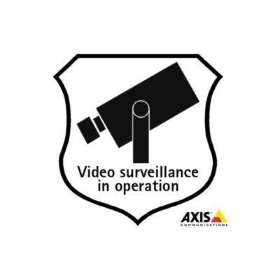 axis surveillance sticker 10 pieces 5502 811