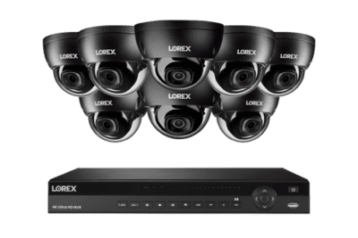 Lorex Elite Series NVR with A10 IP Dome Cameras - 4K 16-Channel 4TB Wired System