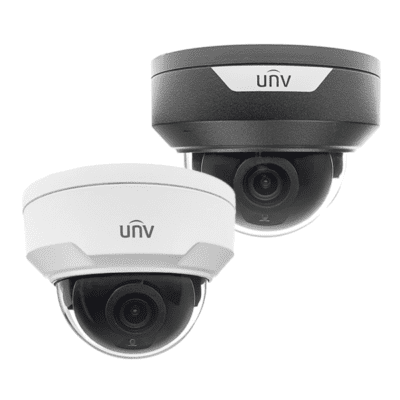 UNV 4MP Easystar NDAA-Compliant Weatherproof Vandal-Resistant Dome IP Security Camera with a 2.8mm Fixed Lens (IPC324SR3-DSF28KM-G)