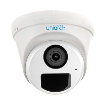 Uniarch by Uniview 1440p 4MP NDAA-Compliant Weatherproof Turret IP Security Camera with a 2.8mm Fixed Lens and a Built-In Microphone (IPC-T124-APF28)