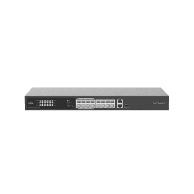 UNV 16 Port PoE+ Switch with Surveillance (Extend) Mode and Two Uplink Ports (NSW2020-16T1GT1GC-POE-IN)