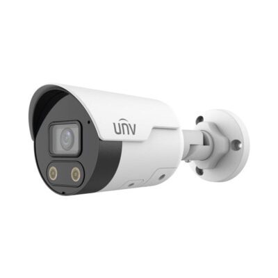 UNV 4K UltraHD Weatherproof Tri-Guard NDAA Compliant Bullet IP Security Camera with a 2.8mm Fixed Lens, Built-in 2-Way Audio, and Deep Learning Artificial Intelligence...