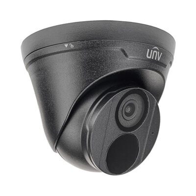 UNV 4MP Dark Grey IP Weatherproof IR Turret Camera with Built-in Mic and 2.8mm Fixed Lens (IPC3614SR3-ADF28K-G-BK)