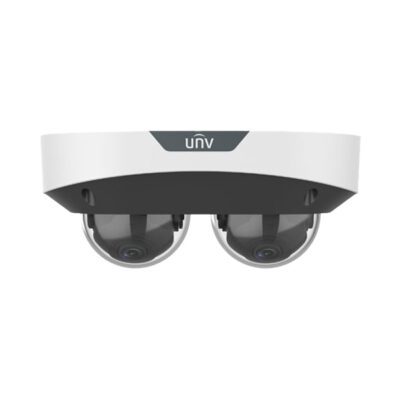 UNV 4MP Dual Lens, Dual Channel Non-Splicing IP Vandal Dome, 2 Lenses, NDAA, Deep Learning, Lighthunter (IPC3224SS-ADF28K-I1)