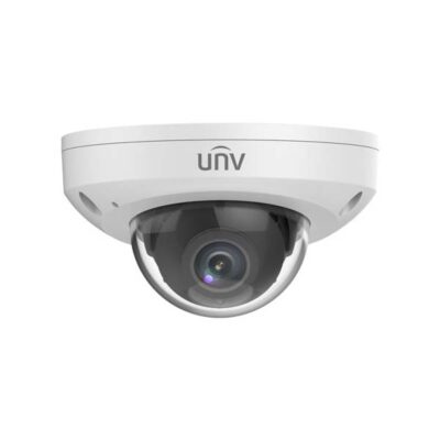 UNV 4MP LightHunter NDAA-Compliant Weatherproof Mini Dome IP Security Camera with a 2.8mm Fixed Lens and a Built-in Microphone (IPC314SB-ADF28K-I0)