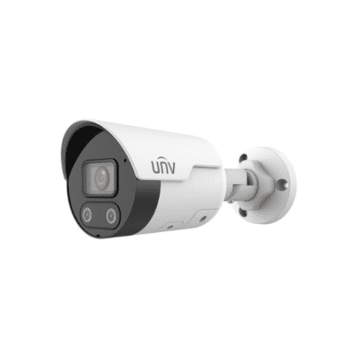 UNV 4MP Tri-Guard HD NDAA Compliant Bullet Network Camera with a Fixed 2.8mm Lens (IPC2124SB-ADF28KMC-I0)