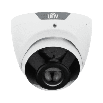 UNV 5MP HD Wide Angle 180° Field of View NDAA Compliant Weatherproof IR Fixed Turret IP Security Camera with Deep Learning AI (IPC3605SB-ADF16KM-I0)