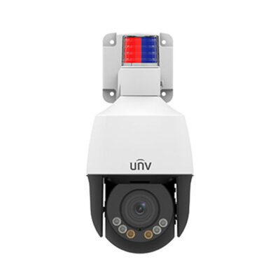 UNV 5MP LightHunter Active Deterrence NDAA-Compliant Mini PTZ Dome IP Security Camera with Autotracking and Deep Learning AI (IPC675LFW-AX4DUPKC-VG)