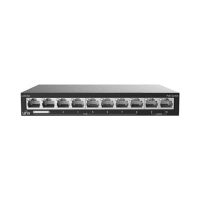 UNV 8-Channel PoE+ Switch with Surveillance (Extend) Mode and Two Uplink Ports (NSW2020-10T-POE-IN)