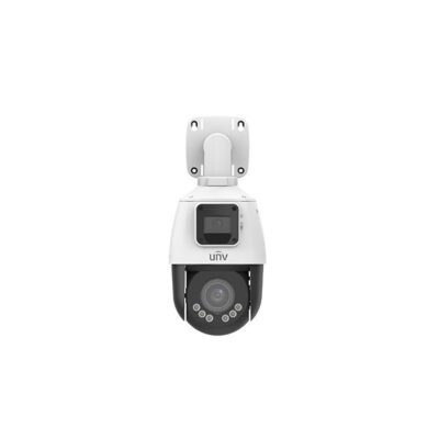 UNV FullHD 1080p 2MP LightHunter Dual-Lens Mini PTZ IP Security Camera with a 2.8mm Fixed Lens On Top (IPC9312LFW-AF28-2X4)